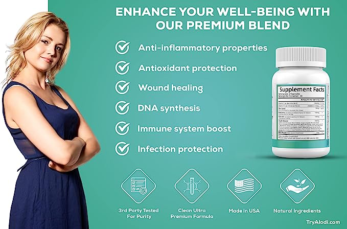 Advanced Super Immune Booster - Quercetin, Zinc, Vitamin C+D, Elderberry, & Sea Moss Blend
